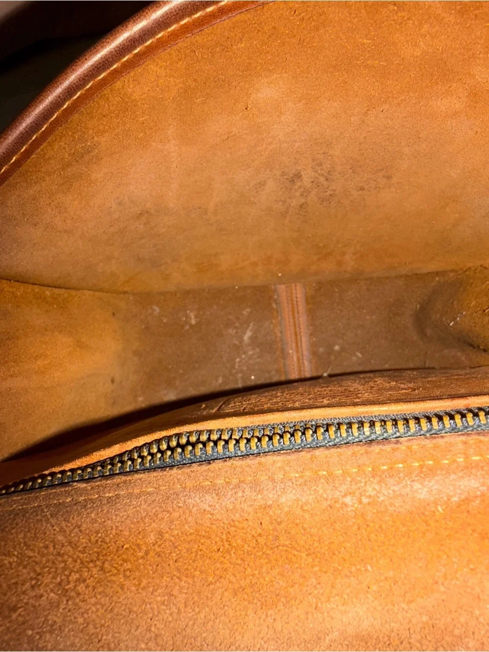 Vintage Coach brown tan leather purse